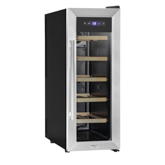 Sealey DH74 Baridi 12 Bottle Fridge & Cooler 38L Stainless Steel 230V/55W