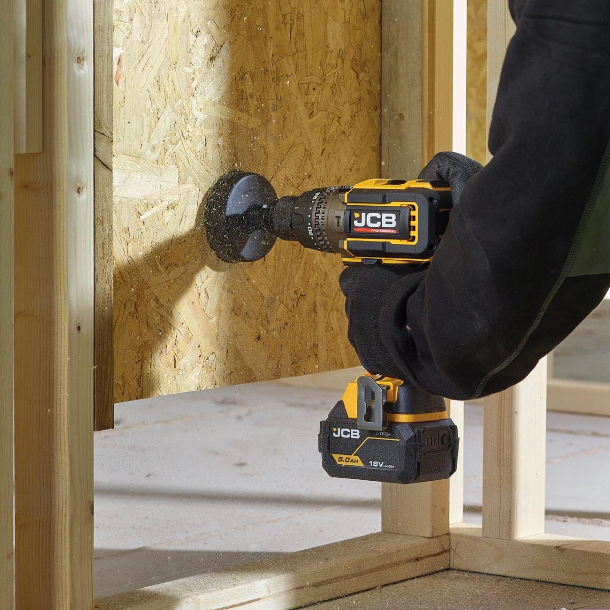 JCB-18PCD-160-5 18V Brushless 160Nm Combi Drill with 2 x Pro 5.0Ah Batteries & 4.5A Charger