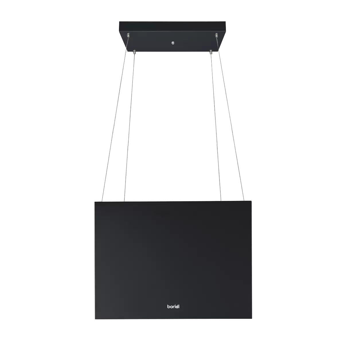 Sealey DH109 Baridi Square Island Cooker Hood 40cm Black 240V