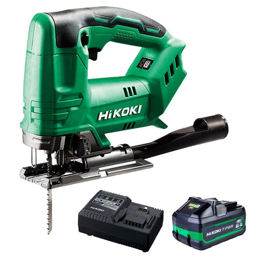 Hikoki CJ18DAW2Z 18V Cordless Top Handle Jigsaw with 1 x 4.0Ah/8.0Ah Battery & Charger