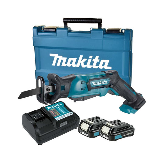 Makita JR105DWAE 12V max CXT Reciprocating Saw With 2 x 2.0Ah Batteries, Charger & Carrying Case