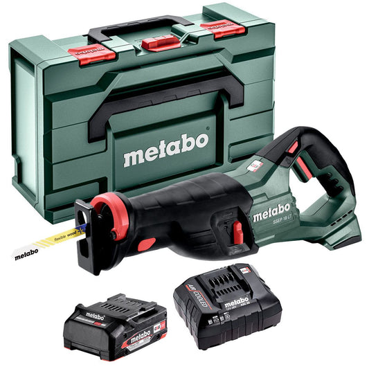 Metabo SSEP 18 LT 18V Sabre Saw with 1 x 2.0Ah Battery Charger & Metabox