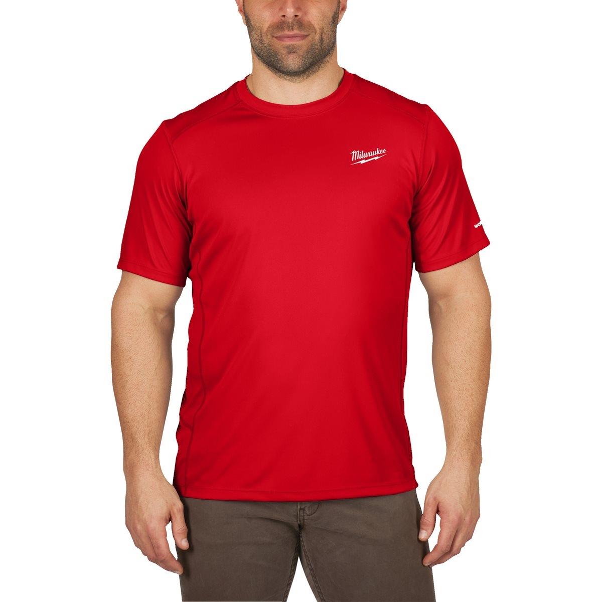 Milwaukee Red 100% Polyester Short Sleeve T-Shirt Size L 4932483070