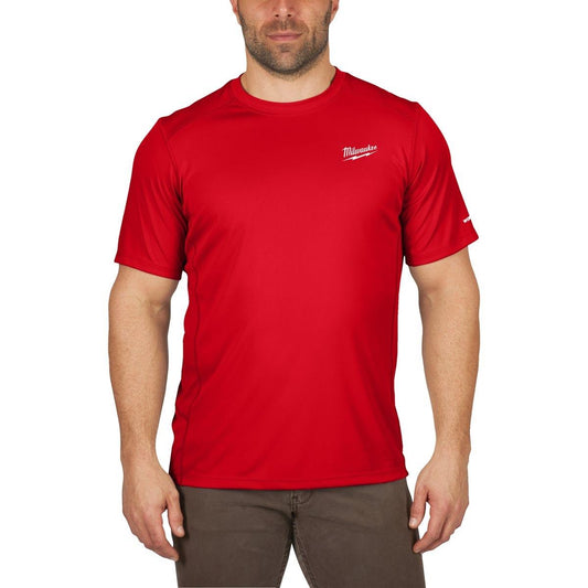 Milwaukee Red 100% Polyester Short Sleeve T-Shirt Size L 4932483070