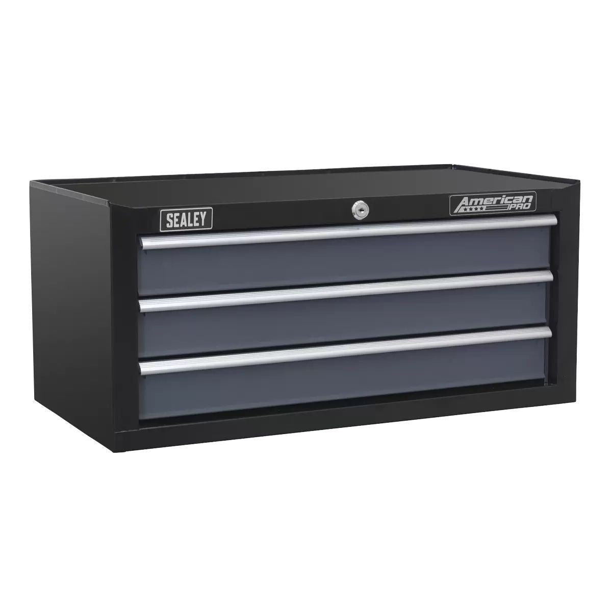 Sealey AP3503TB 3 Drawer Mid-Box Tool Chest with Ball-Bearing Slides Black/Grey