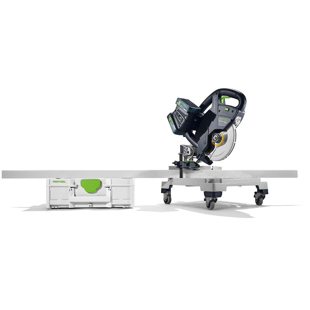 Festool SYMC 70 EB-Basic Master Edition 36V Brushless 216mm SYMMETRIC Mitre Saw Body Only - 578180 Item Condition Damaged Box