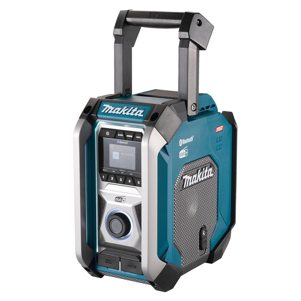 Makita MR007GZ 40V XGT DAB/DAB+ Job Site Radio With Bluetooth With 1 x 2.5Ah Battery & Charger