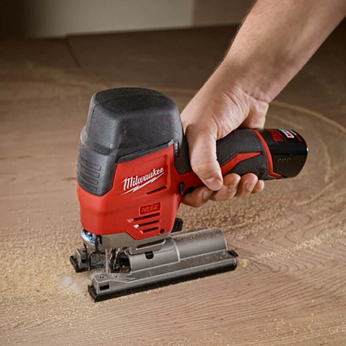 Milwaukee M12JS-0 12V Cordless Compact Jigsaw with 1 x 2.0Ah Battery