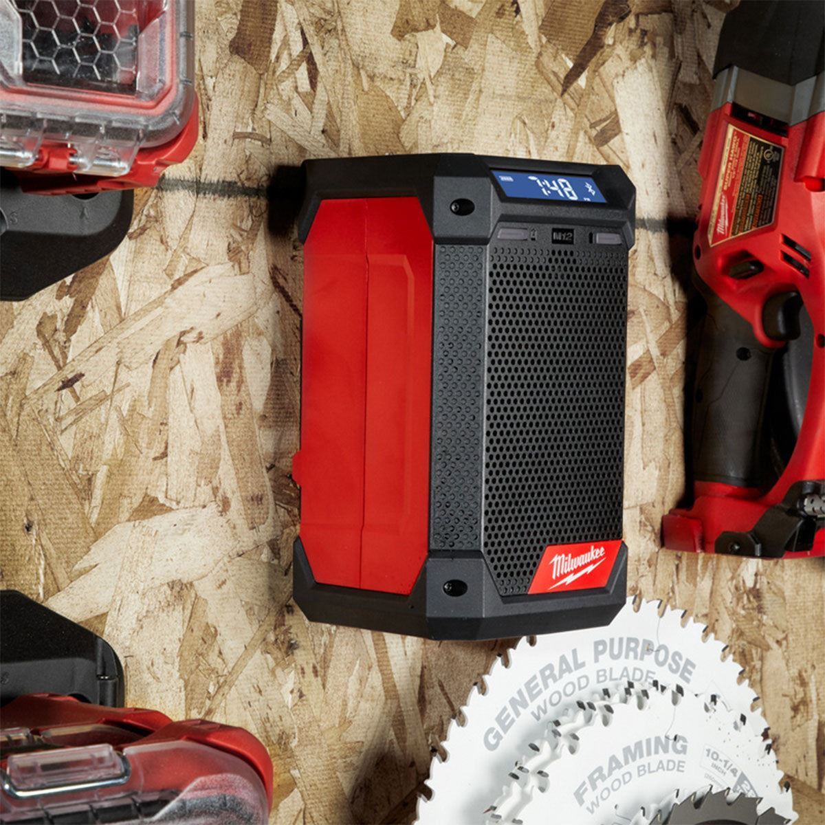 Milwaukee M12RCDAB+-0 12V Radio and Charger with 5.0Ah Battery