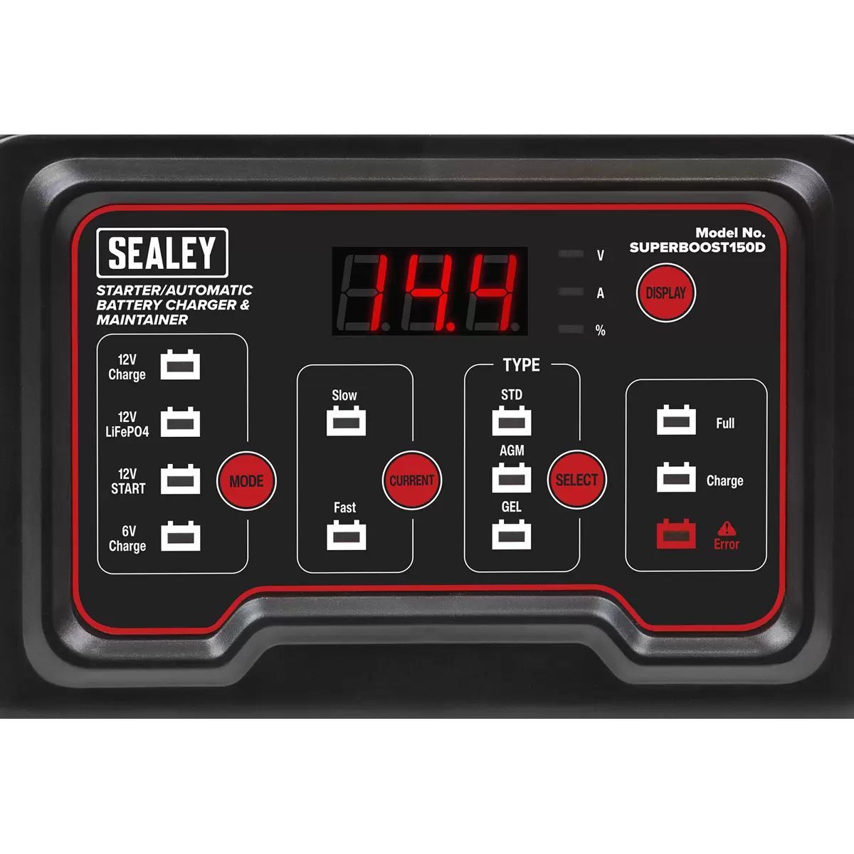 Sealey SUPERBOOST150D 6/12V Automatic Battery Charger & Maintainer 150A