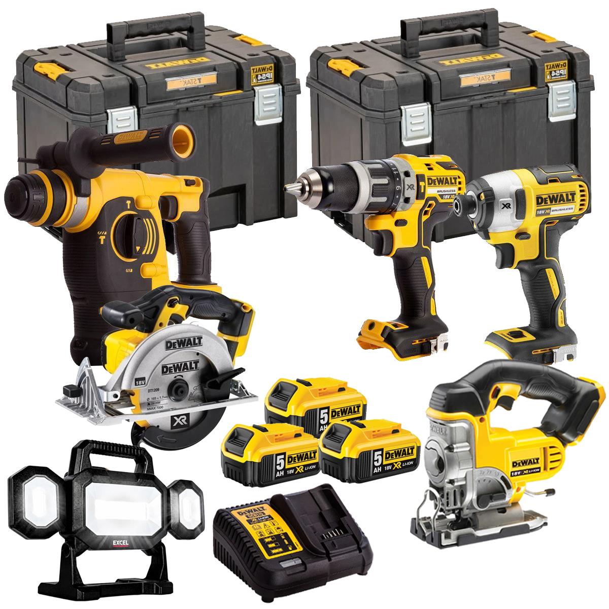Dewalt DCK6990T4T 18V 6 Piece Combo Kit with 3 x 4.0Ah Batteries Charger & Case