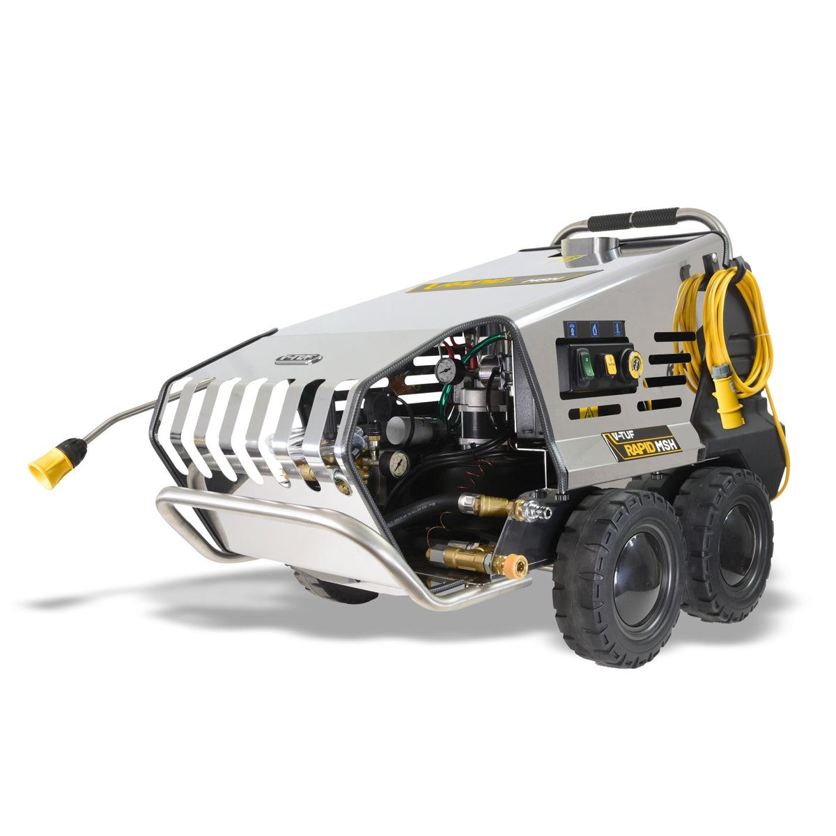V-TUF RAPIDMSH110V 8L/min Professional Hot Water Industrial Mobile Pressure Washer 100Bar