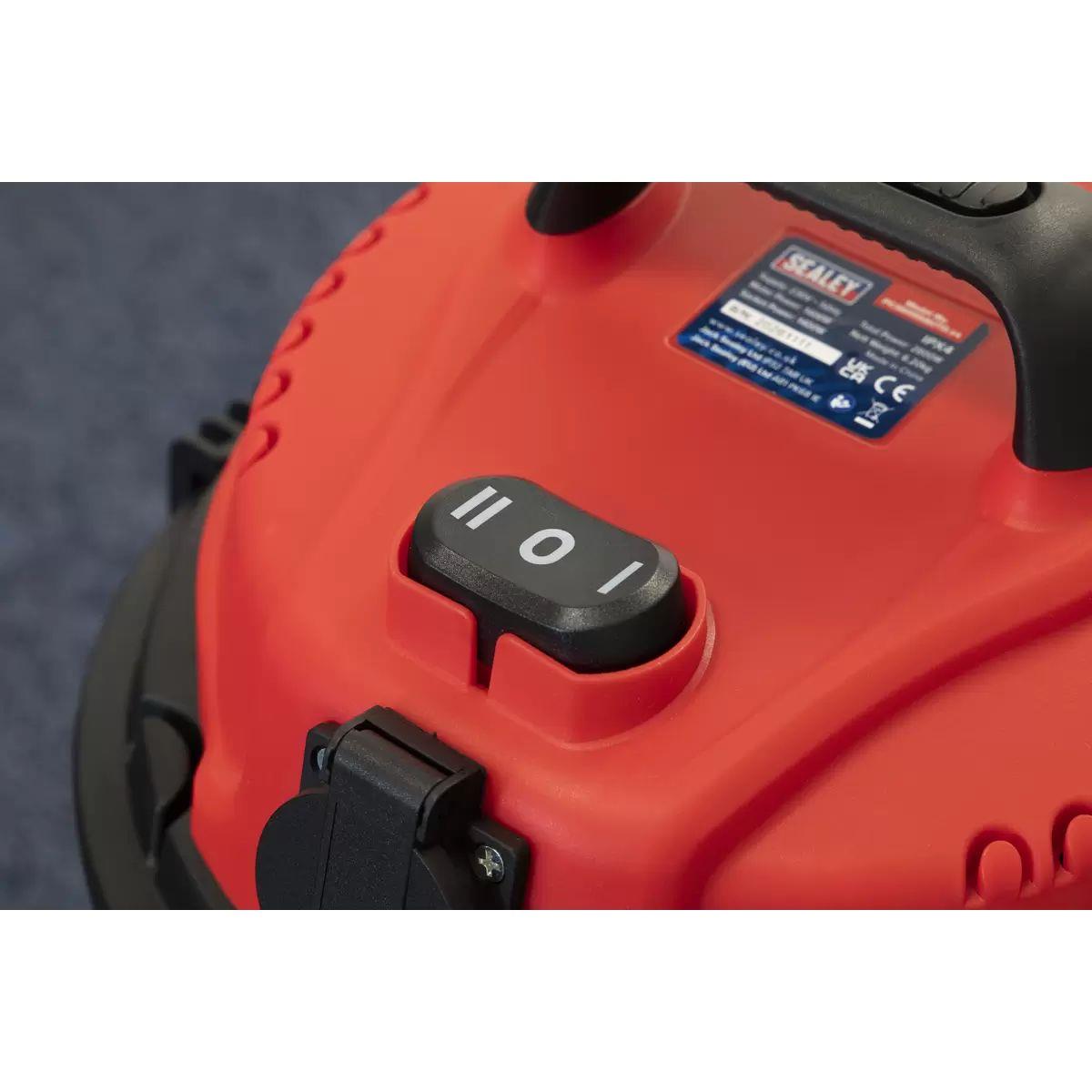 Sealey PC300SDAUTO Vacuum Cleaner Industrial 30ltr Stainless 230V/1400W