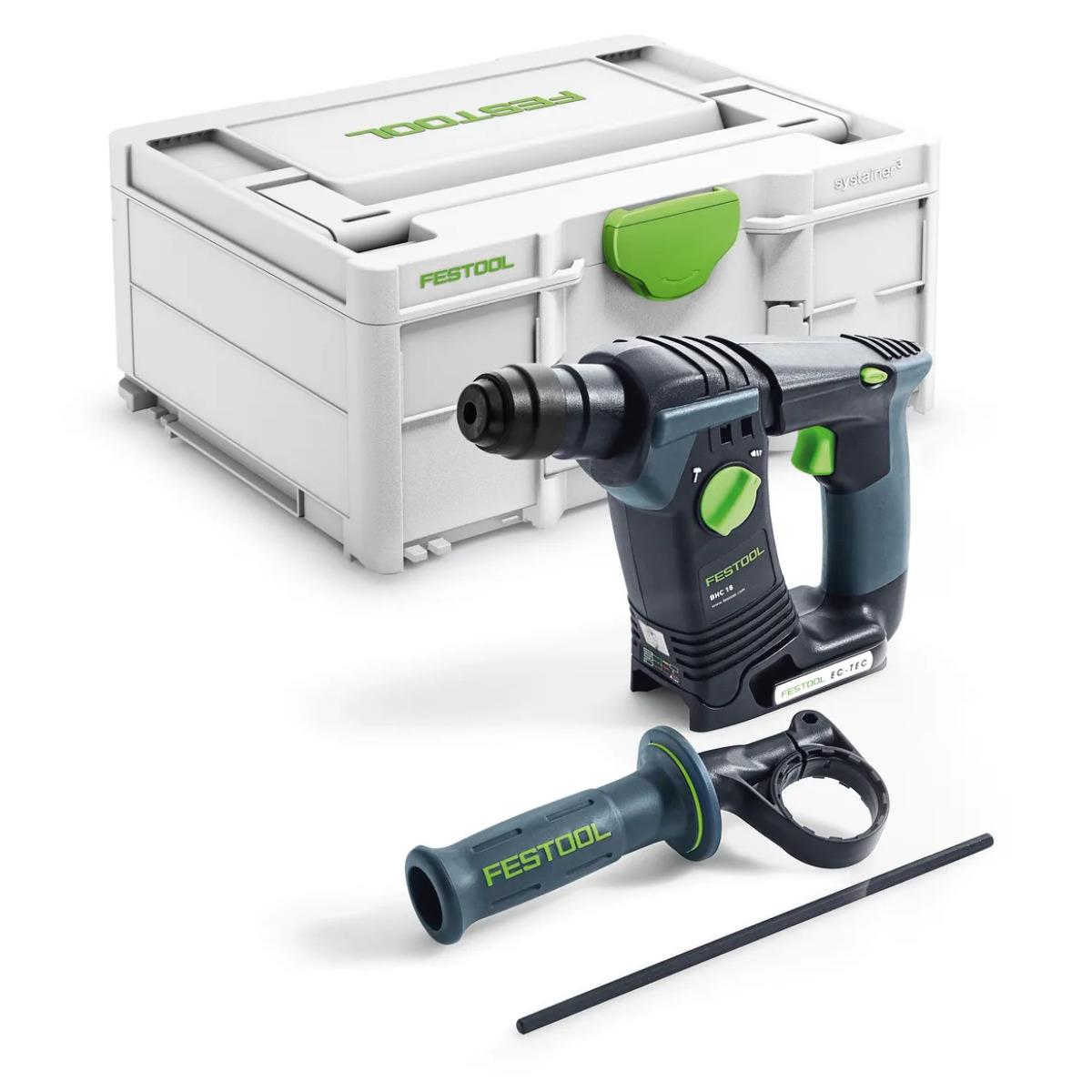 Festool BHC 18-Basic 18V Brushless SDS+ Hammer Drill Body Only In Systainer - 577230