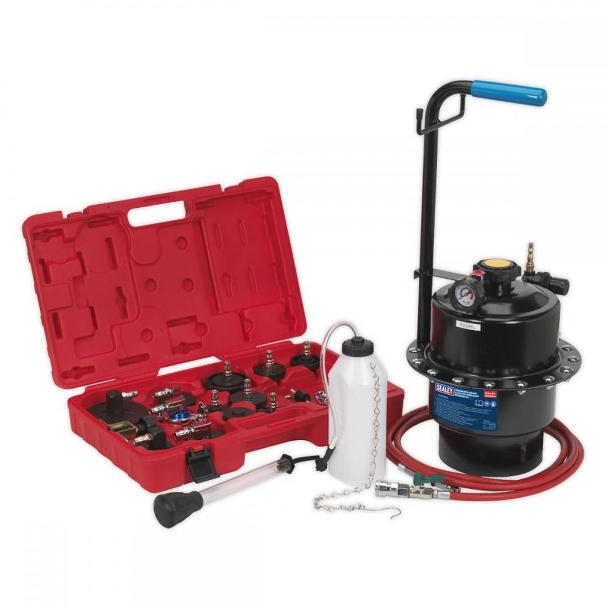 Sealey VS0204 5L Pneumatic Brake & Clutch Pressure Bleeder Kit