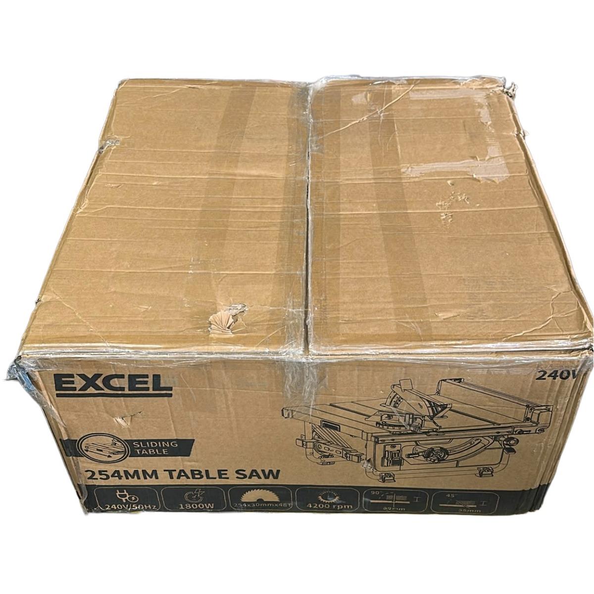 Excel 254mm Extendable Table Saw 240V/1800W Item Condition Box Opened Never Used