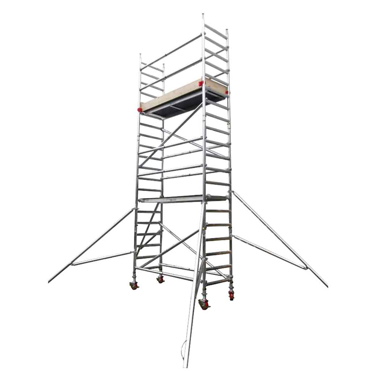 TB Davies THREE-T Aluminium Double Width Industrial Scaffold Tower 1.35m x 2.0m x 3.73m 3015-005