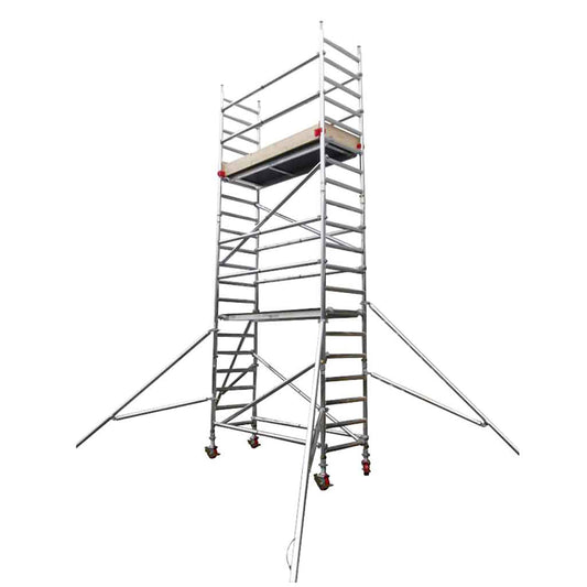 TB Davies Single Width Aluminium Scaffold Tower 0.70m x 2.0m x 5.13m Compact & Durable 3012-008