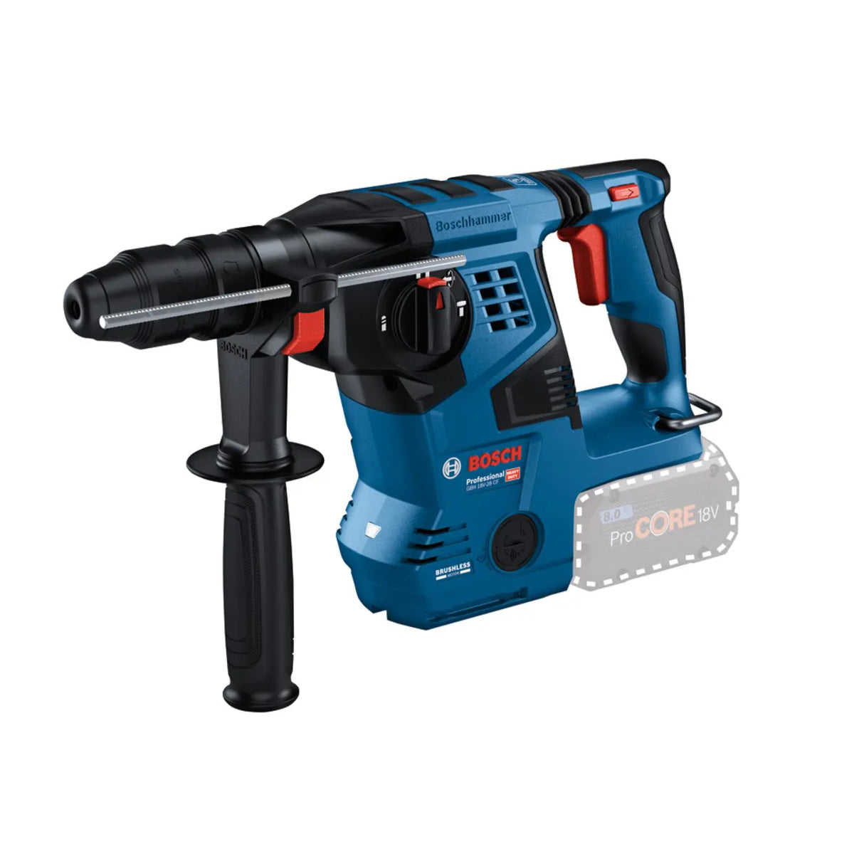 Bosch GBH 18V-28 CF Pro BITURBO SDS-Plus Rotary Hammer Cordless Power Tool Body only 0611921001