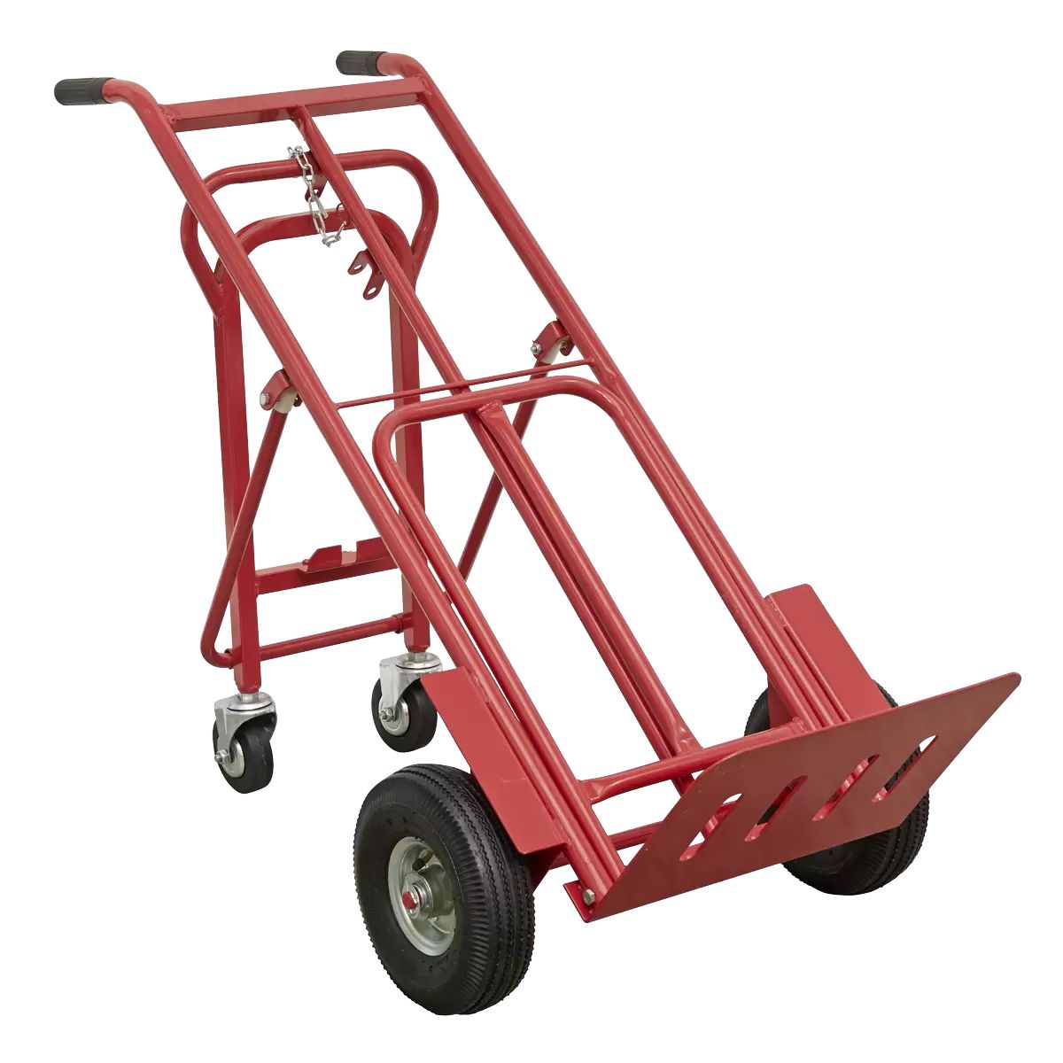 Sealey CST989 3-in-1 Sack Truck with Pneumatic Tyres 250kg Capacity