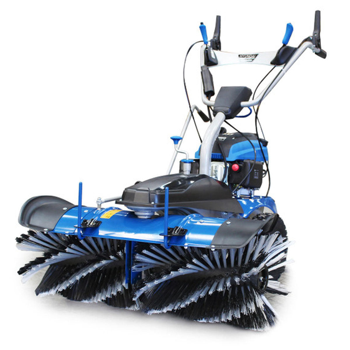 Hyundai HYSW1000 100cm Self-Propelled Petrol Yard Sweeper Powerbrush for Easy Lawn & Garden Cleanup