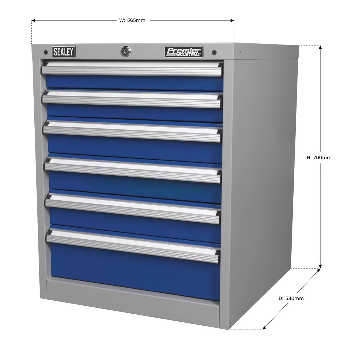 Sealey API5656 6 Drawer Industrial Cabinet