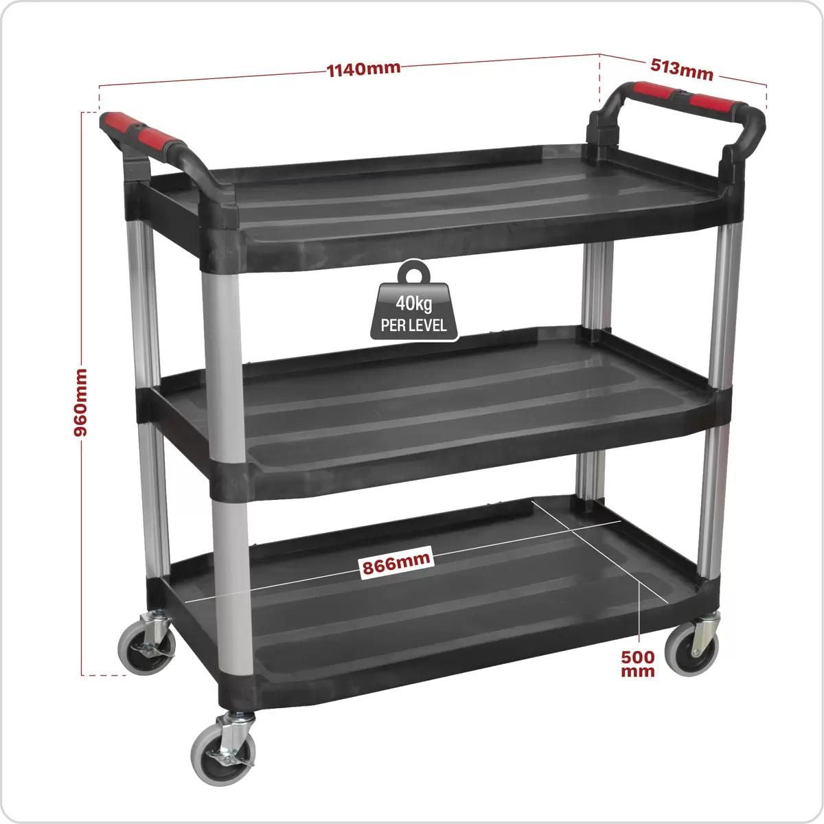 Sealey CX310 3-Level Composite Workshop Trolley