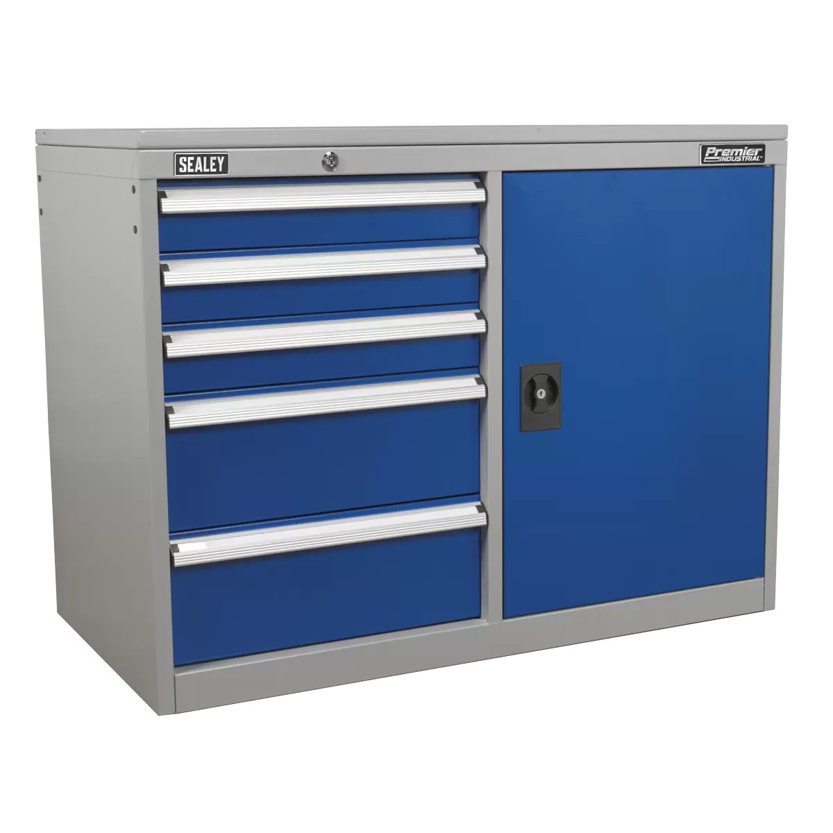 Sealey API1103B 5 Drawer & 1 Shelf Industrial Cabinet/Workstation