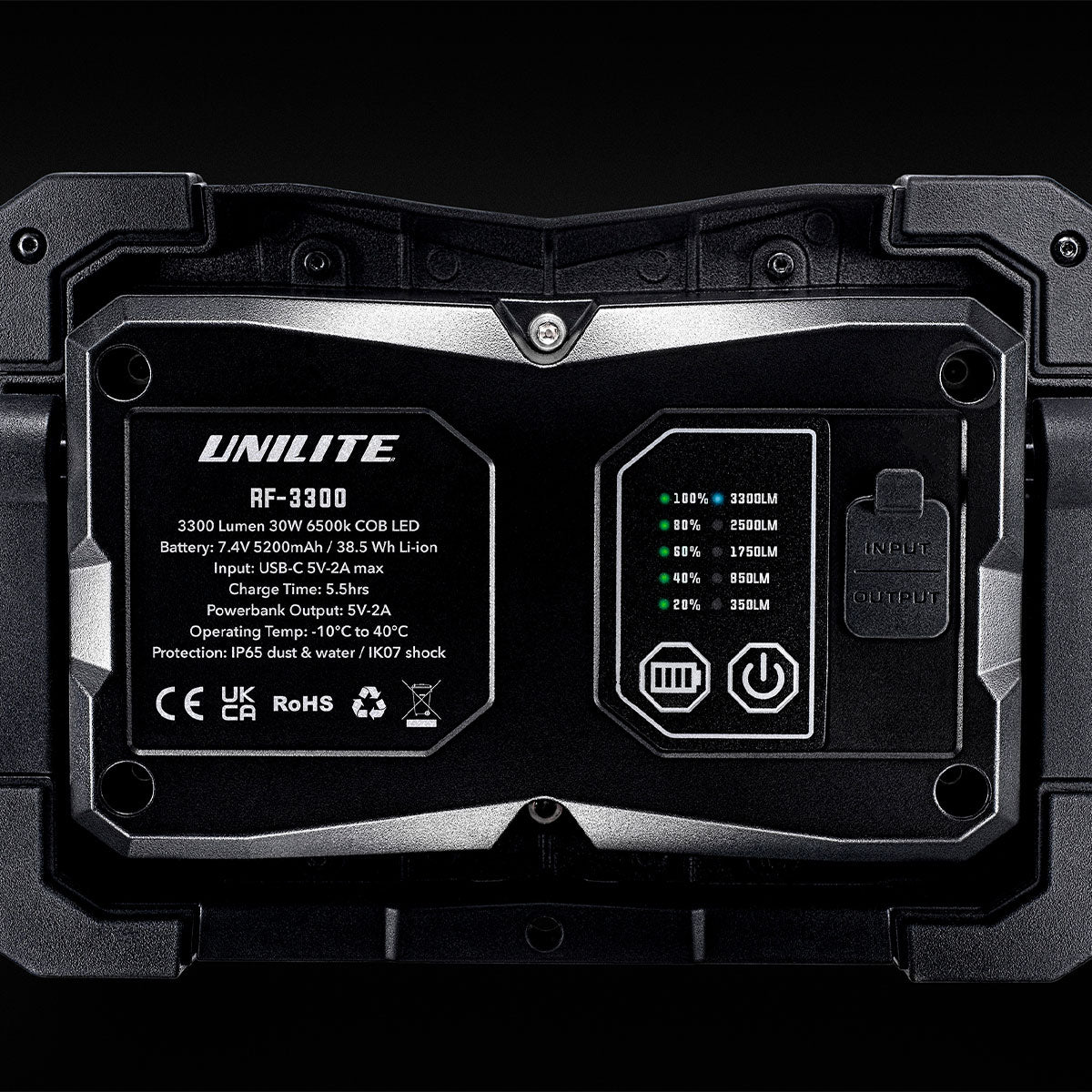 Unilite LED Torch 3300 Lumen RF-3300