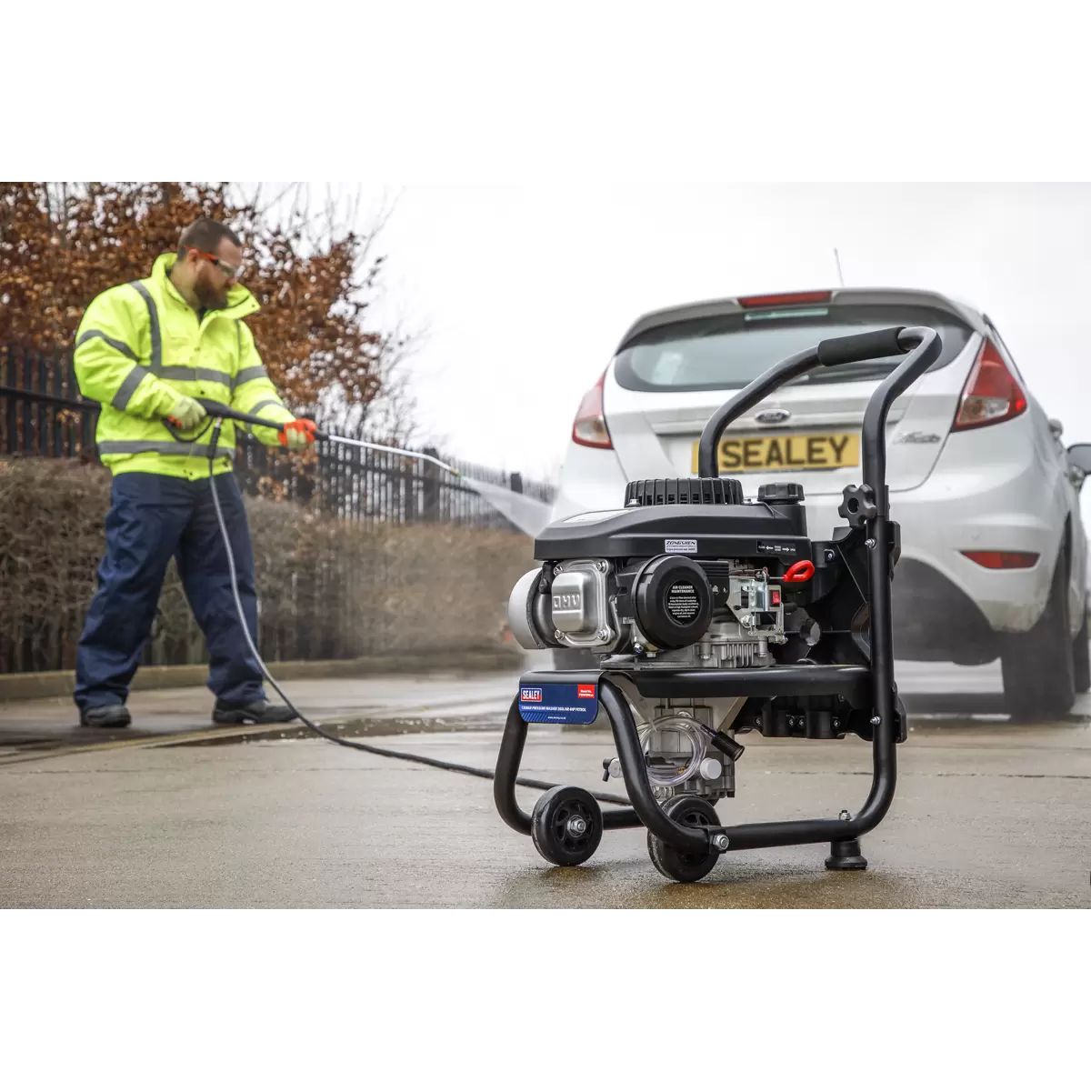 Sealey PWM1300 Petrol Pressure Washer 130bar 360L/hr 2.4hp