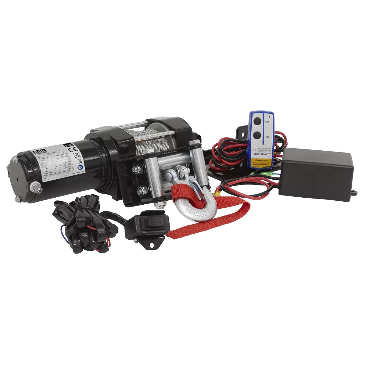 Sealey ATV1000W 12V ATV Winch 1000kg Line Pull