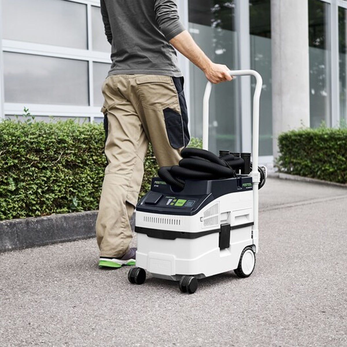 Festool CLEANTEC CT 15 Mobile Dust Extractor 15L 230V GB - 578329 With Floor Cleaning Set 577259