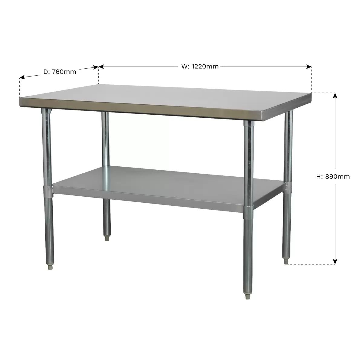 Sealey AP1248SS 1.2m Stainless Steel Workbench