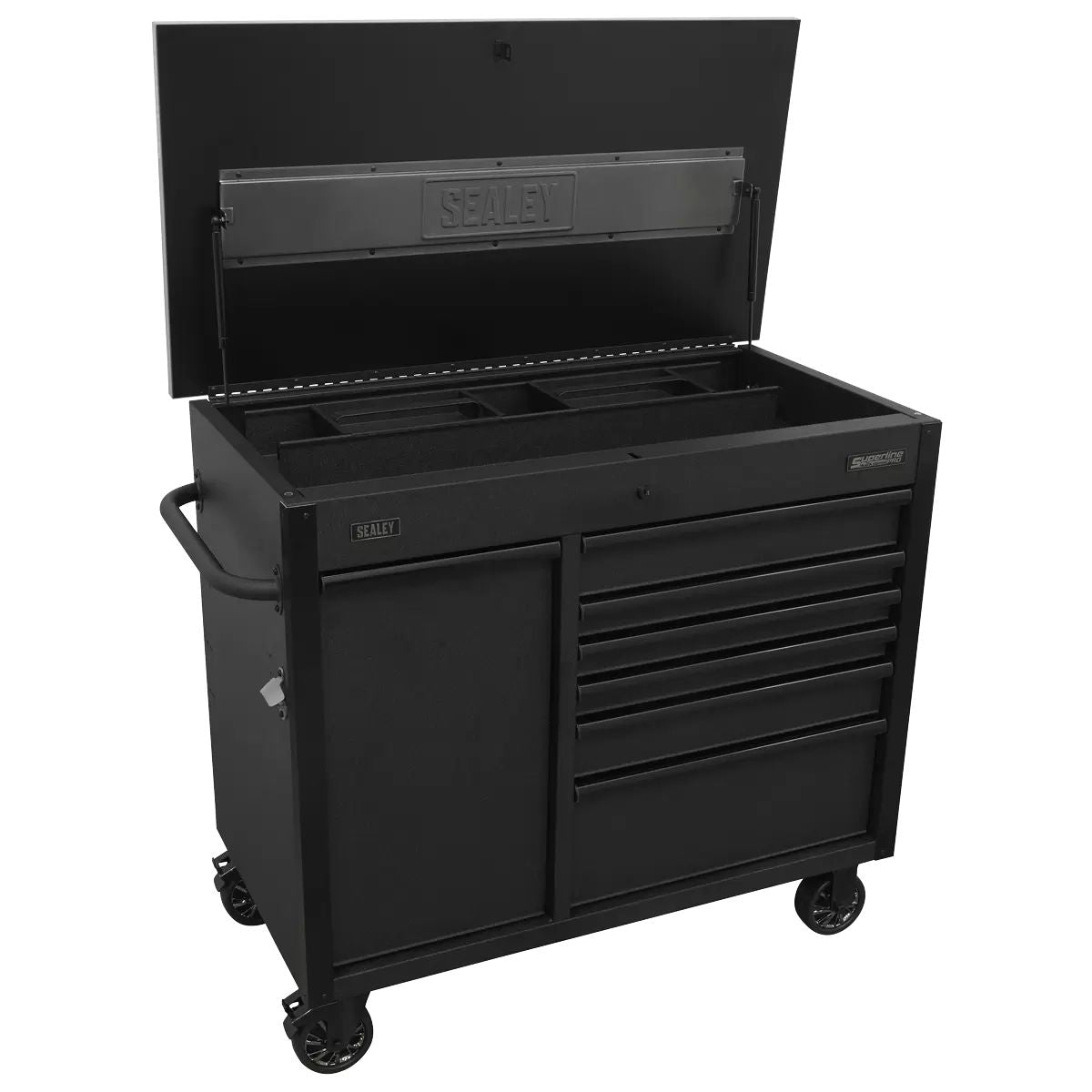 Sealey AP4206BE 1120mm Mobile Tool Cabinet with Power Tool Charging Drawer