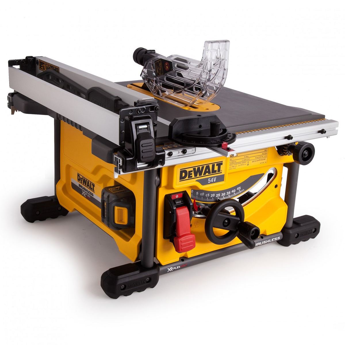 Dewalt DCS7485T2 54V Flexvolt Brushless 210mm Table Saw with 2 x 6.0Ah Batteries & Charger