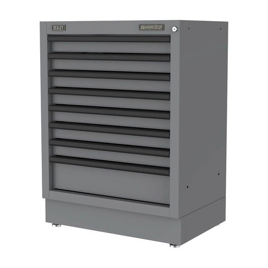 Sealey APMS39BE Superline PRO Black Edition Modular Cabinet 8 Drawer 680mm