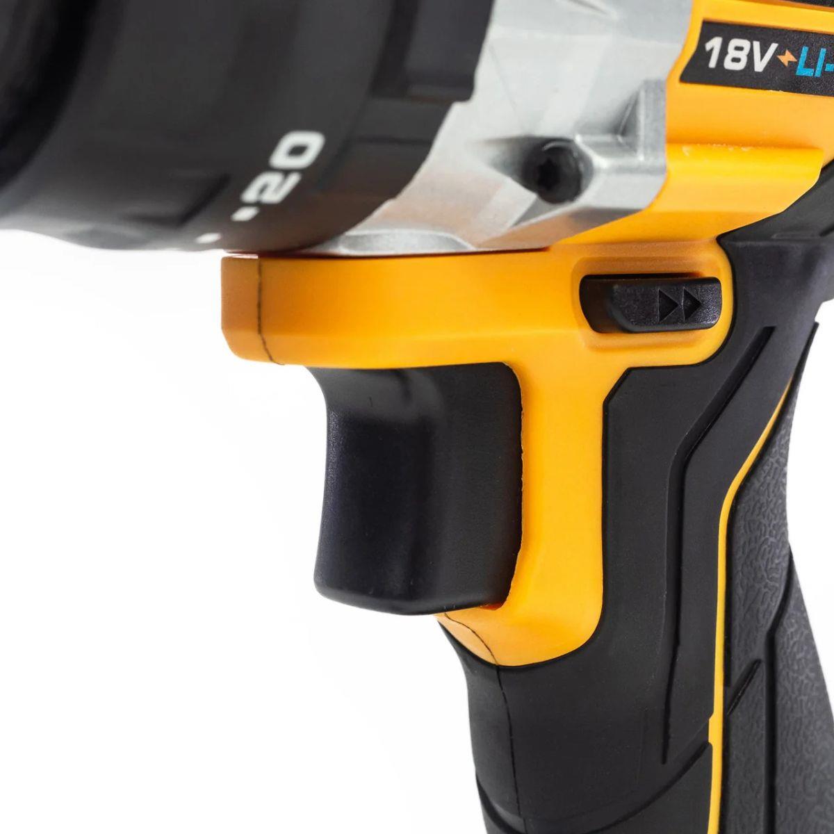 JCB 21-18BL3PK-2 18V Brushless Combi Drill, Impact Driver & Hammer Drill Kit With 2 x 2Ah Li-Ion Batteries, Charger & Kit Bag