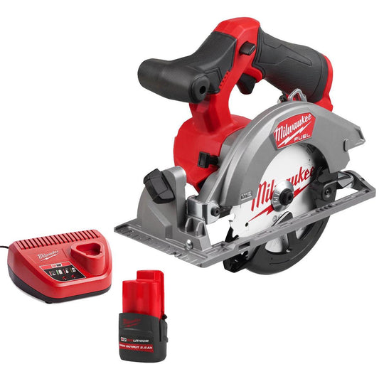 Milwaukee M12FCS442-0 12V Fuel Brushless Circular Saw With 1 x 2.5Ah Battery & Charger