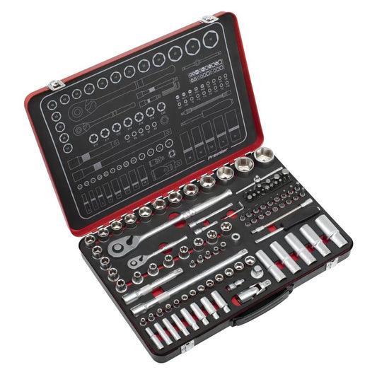 Sealey AK7926 Socket Set Drive 1/4" & 1/2"Sq 108pc