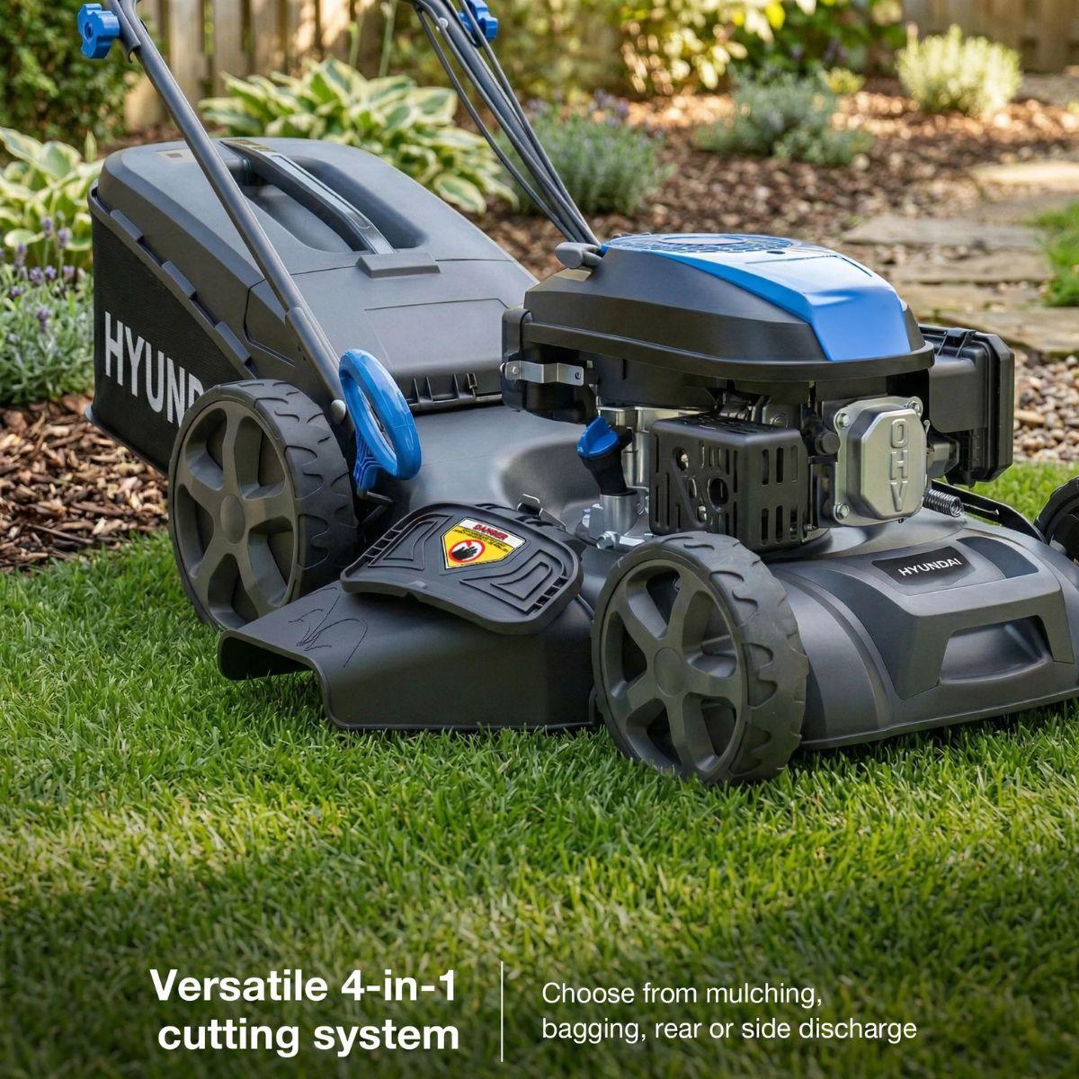 Hyundai HYM18150SPX 139cc 46cm Self-Propelled Mulching Petrol Lawnmower