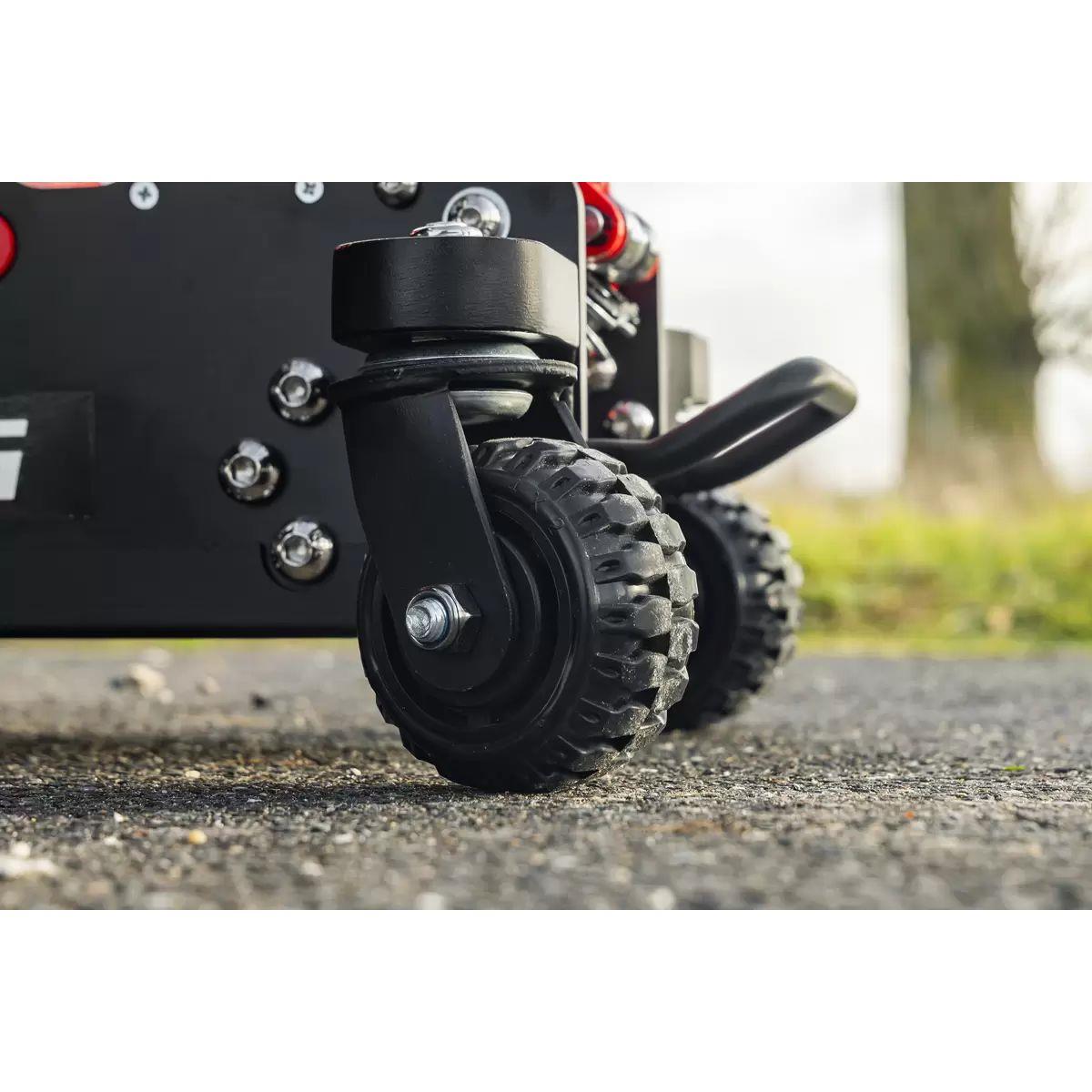 Sealey 2500RG Big Wheel Hybrid Trolley Jack for Off-Road Vehicles 4 x 4s with Super Rocket Lift 2.5 Tonne