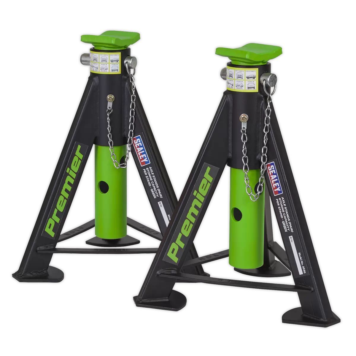 Sealey AS6G Axle Stands 6 Tonne Capacity per Stand