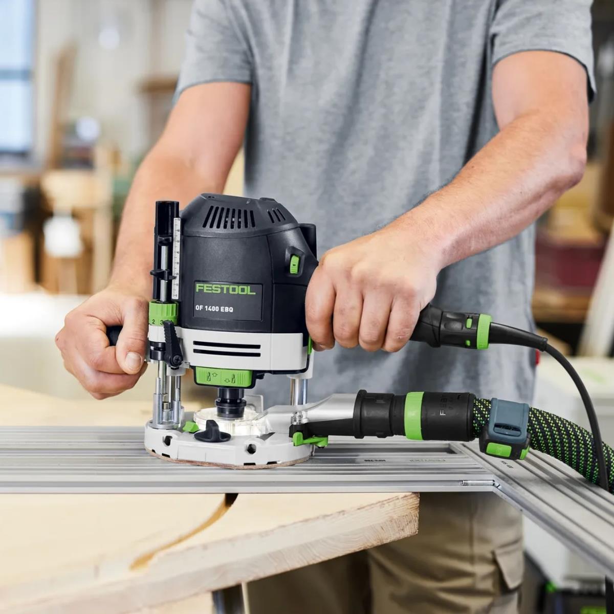 Festool OF 1400 EBQ-Plus 230V Router with Light Module & Case 578942