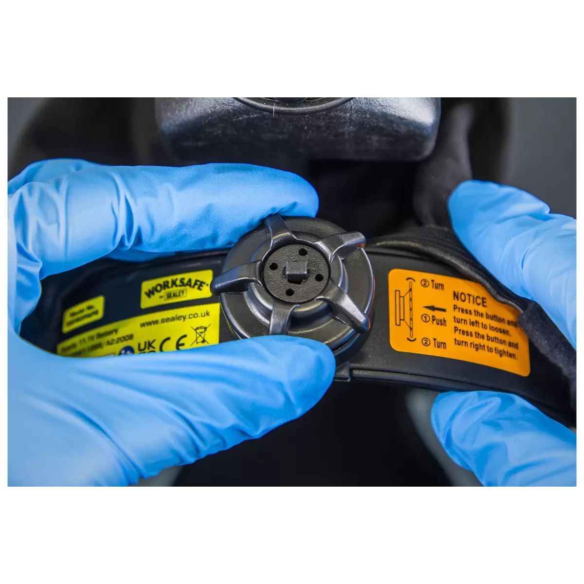 Sealey SSP80PAPR Deluxe Face Shield with Powered Air Purifying Respirator (PAPR)