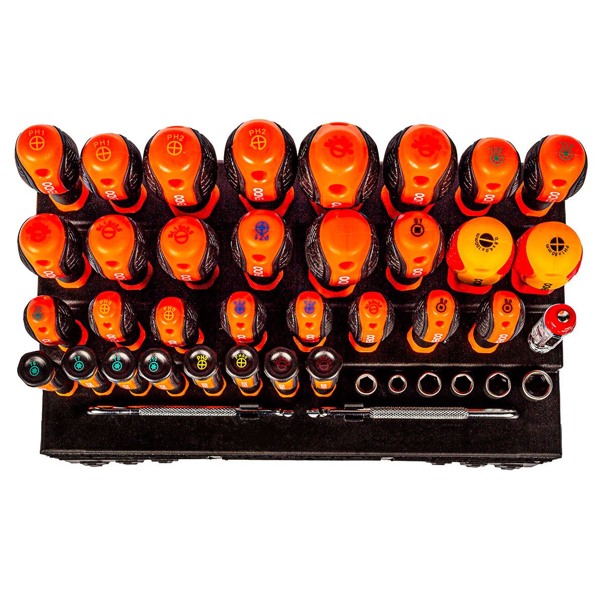 Kendo 101pc Screwdriver & Bit Set with Organiser Stand