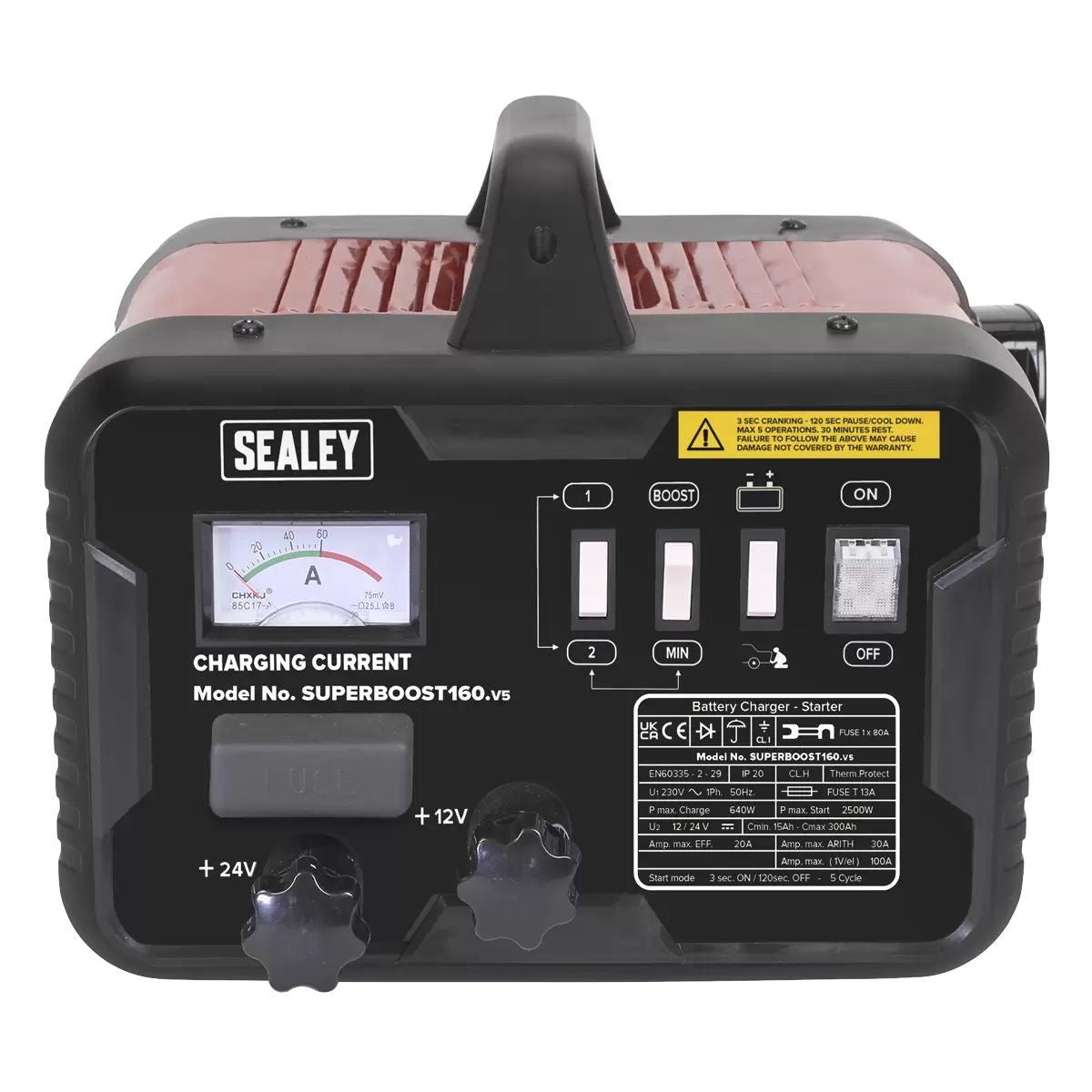 Sealey SUPERBOOST160 160/30A 12/24V Starter/Charger