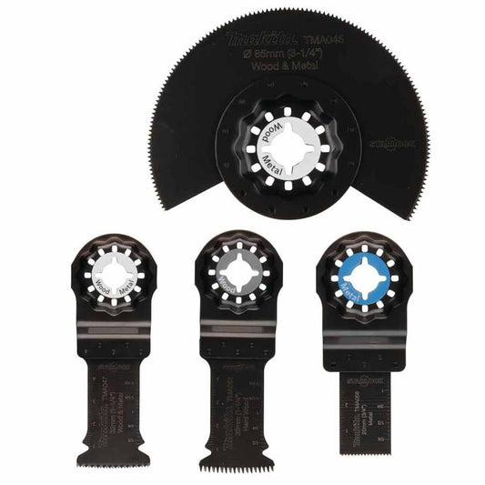 Makita B-67480 Multi-Tool Starlock Plunge Cut Set of 4 Piece