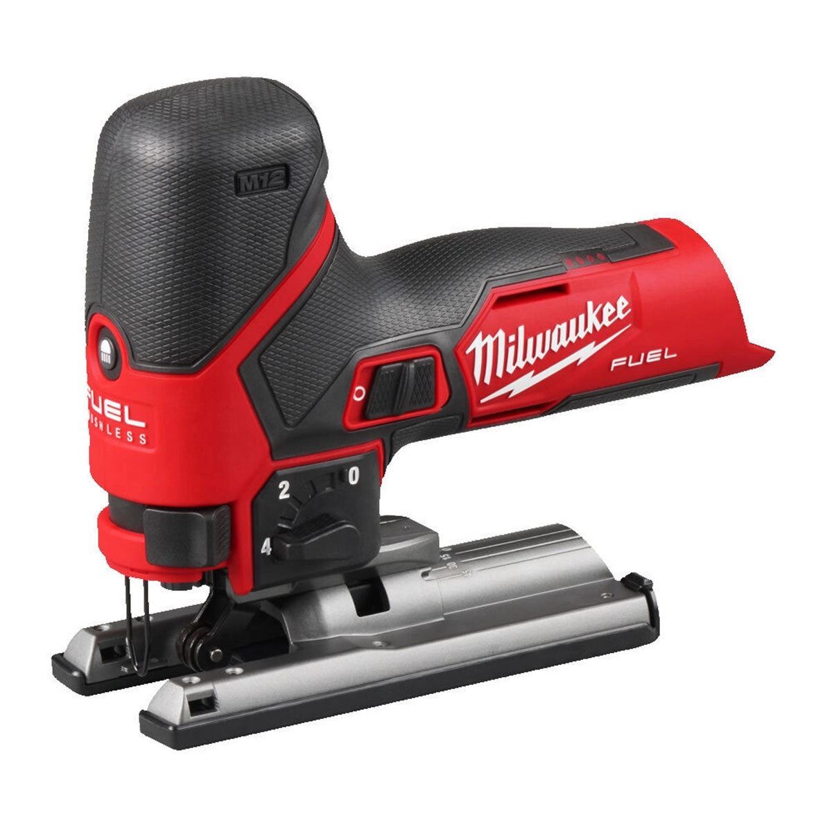 Milwaukee M12FJS-0 12V Fuel Brushless Bodygrip Jigsaw with 1 x 5.0Ah Battery & Charger
