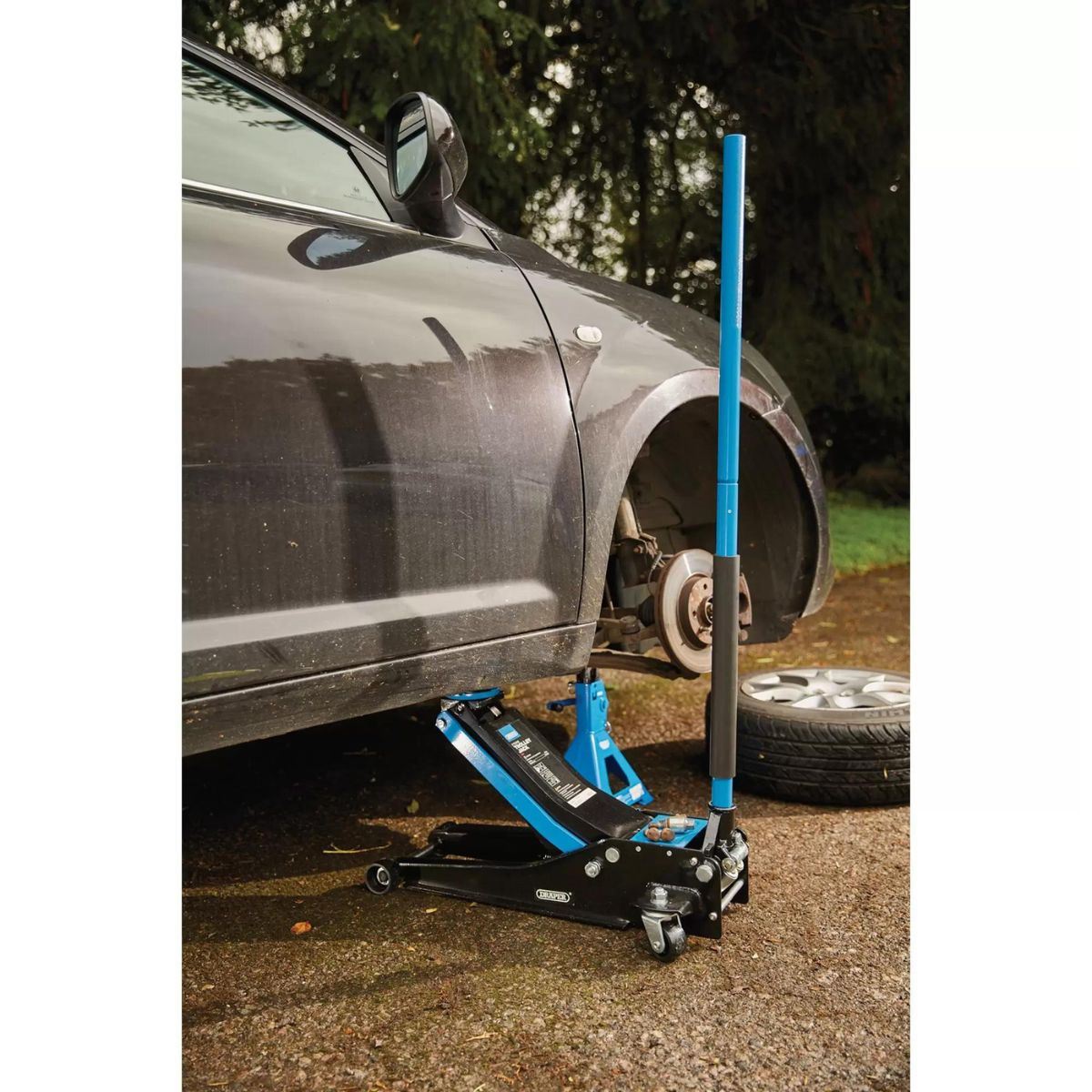 Draper TJ3000B 3T Trolley Jack Blue 28481