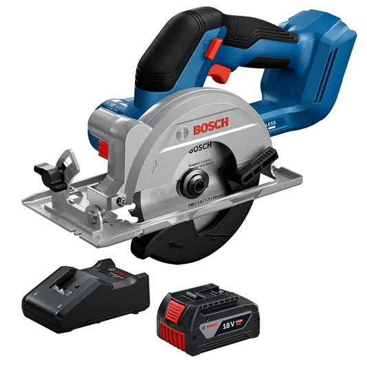 Bosch GKS 18V-51 18V Brushless 140mm Circular Saw with 1 x 5.0Ah Battery & Charger